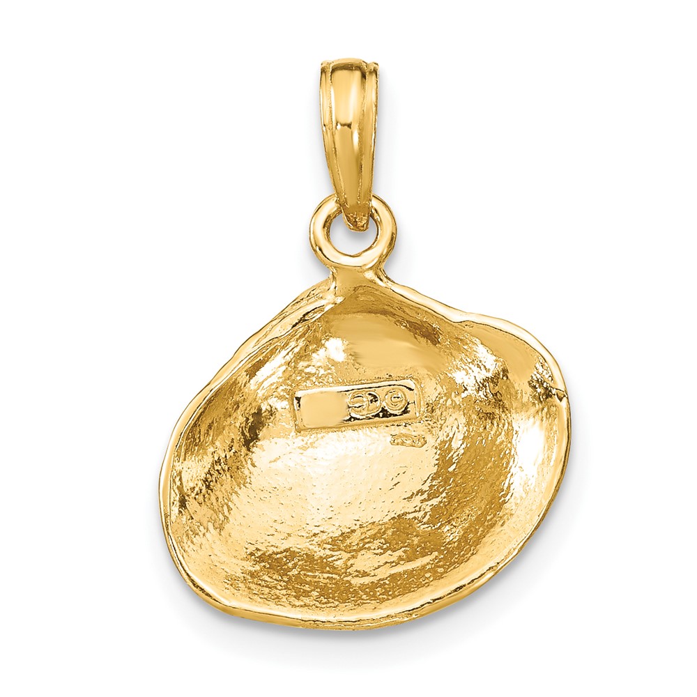 10K Medium Clam Shell Pendant (10K2917)