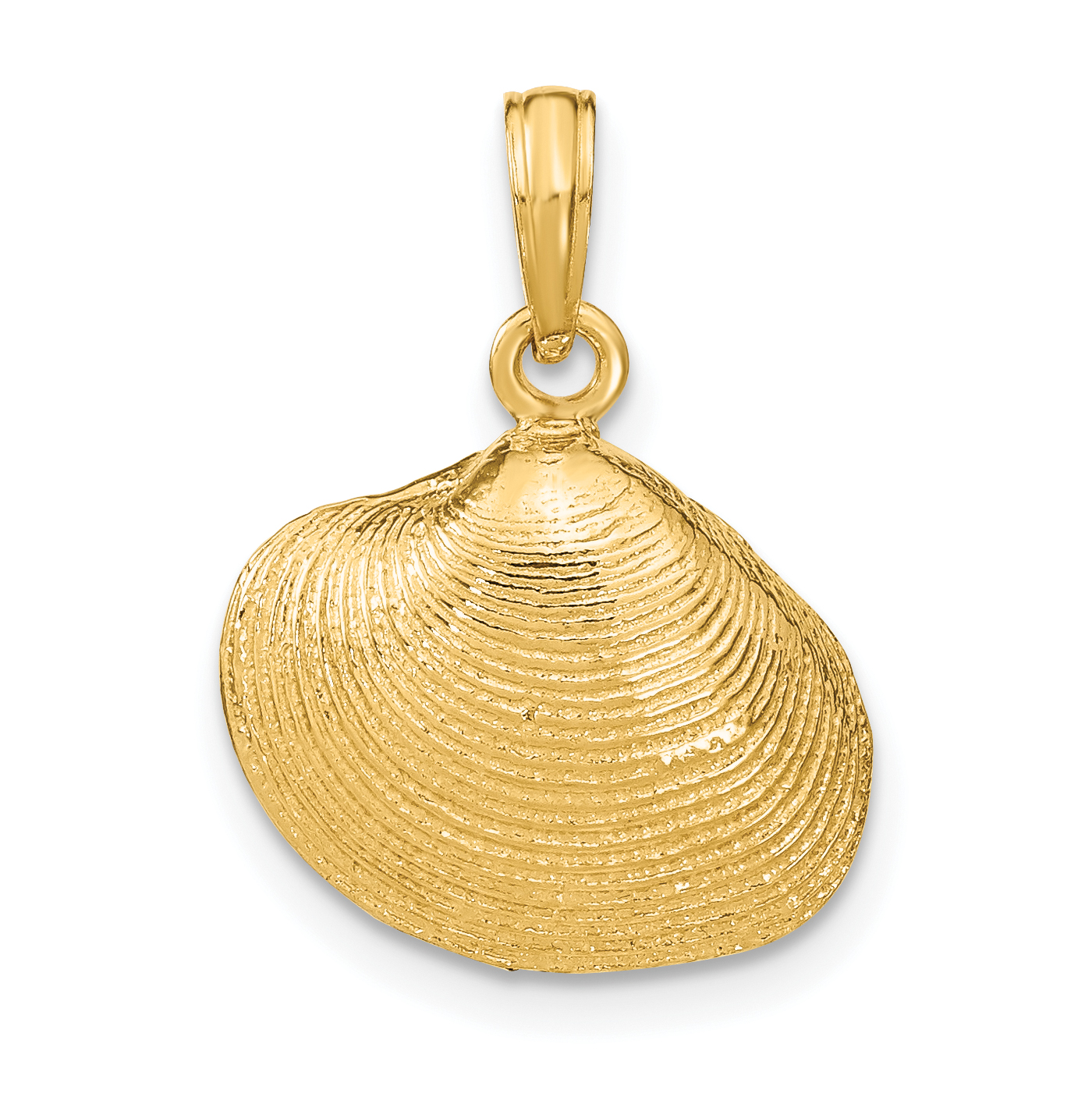 10K Medium Clam Shell Pendant (10K2917)