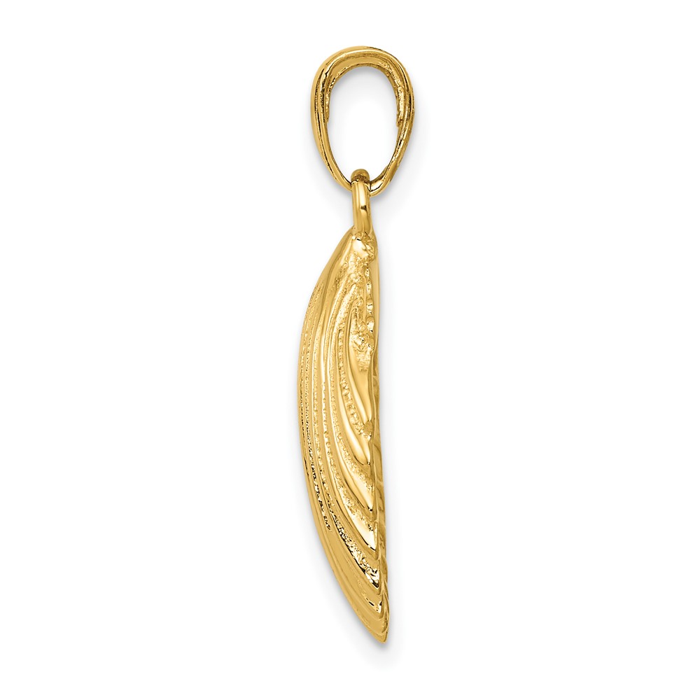 10K Scallop Shell Pendant (10K2919)