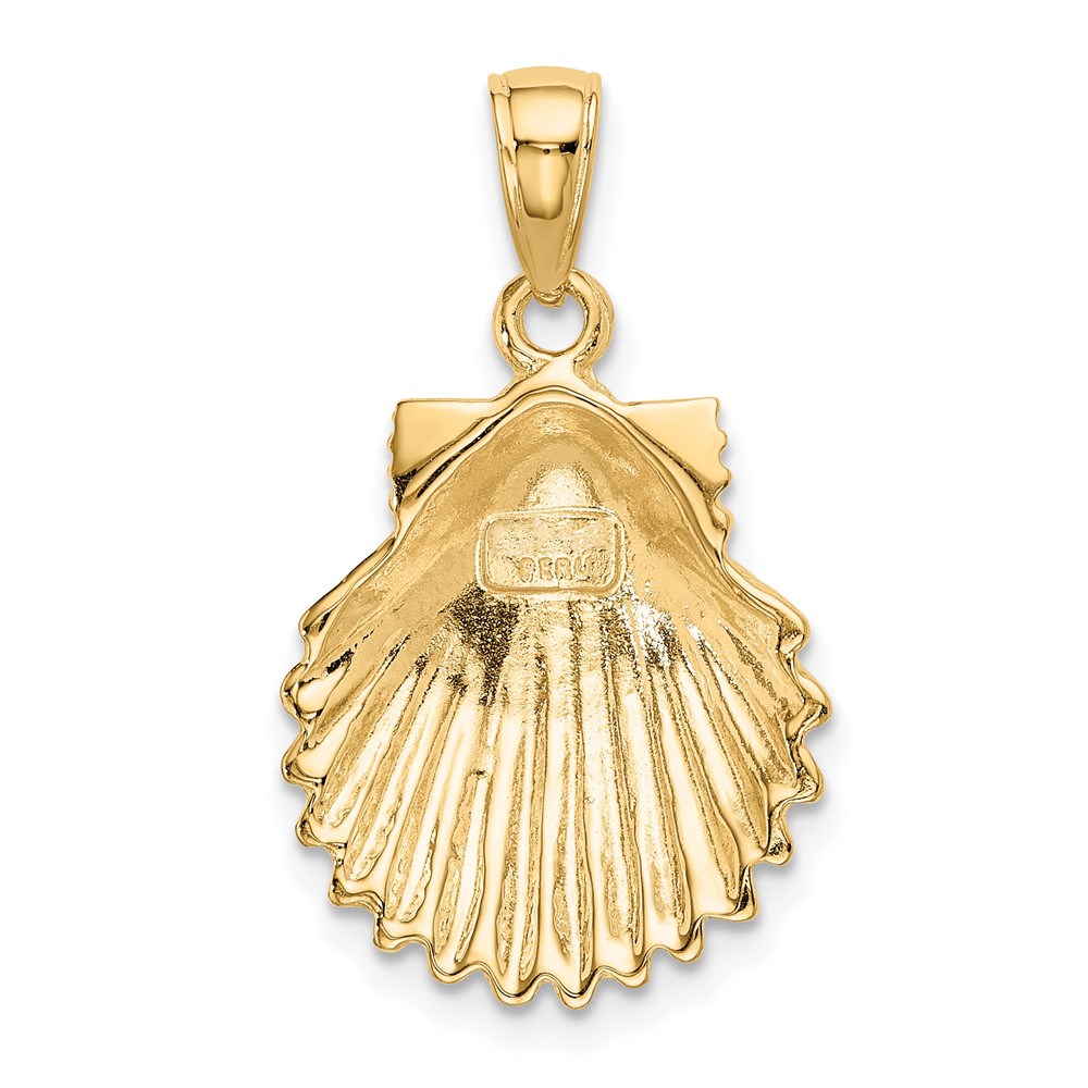 10K Scallop Shell Pendant (10K2919)