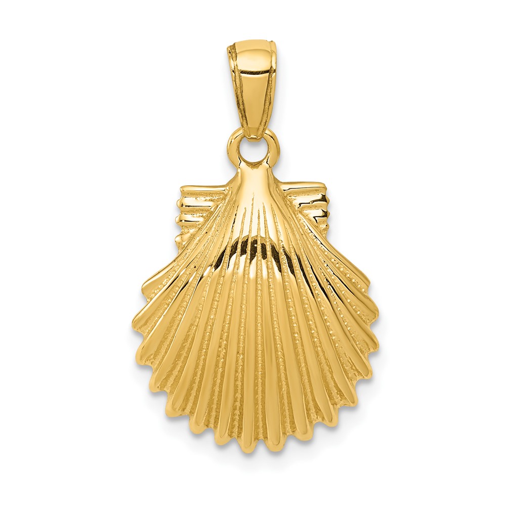 10K Scallop Shell Pendant (10K2919)