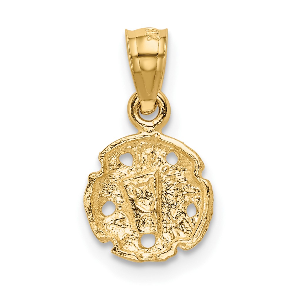 10K Sand Dollar Pendant (10K2931)