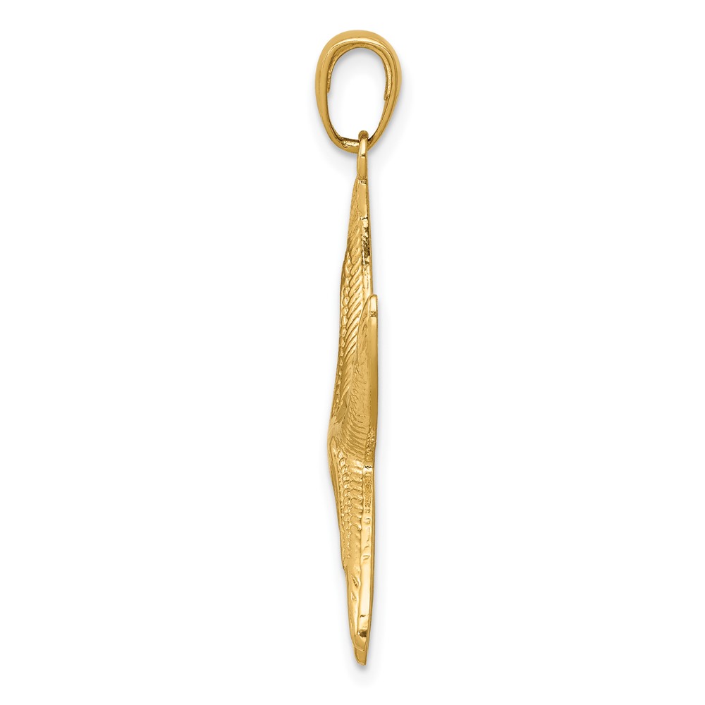 10K Diamond-cut Starfish Pendant (10K2944)