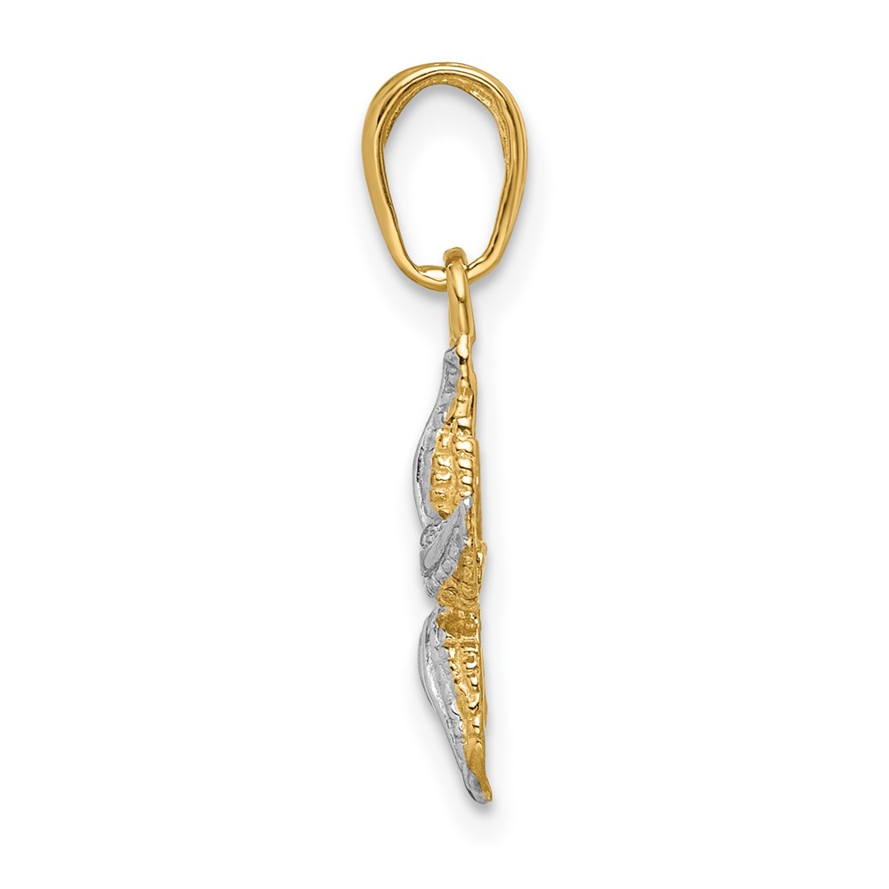 10K w/Rhodium Starfish Charm (10K2953)