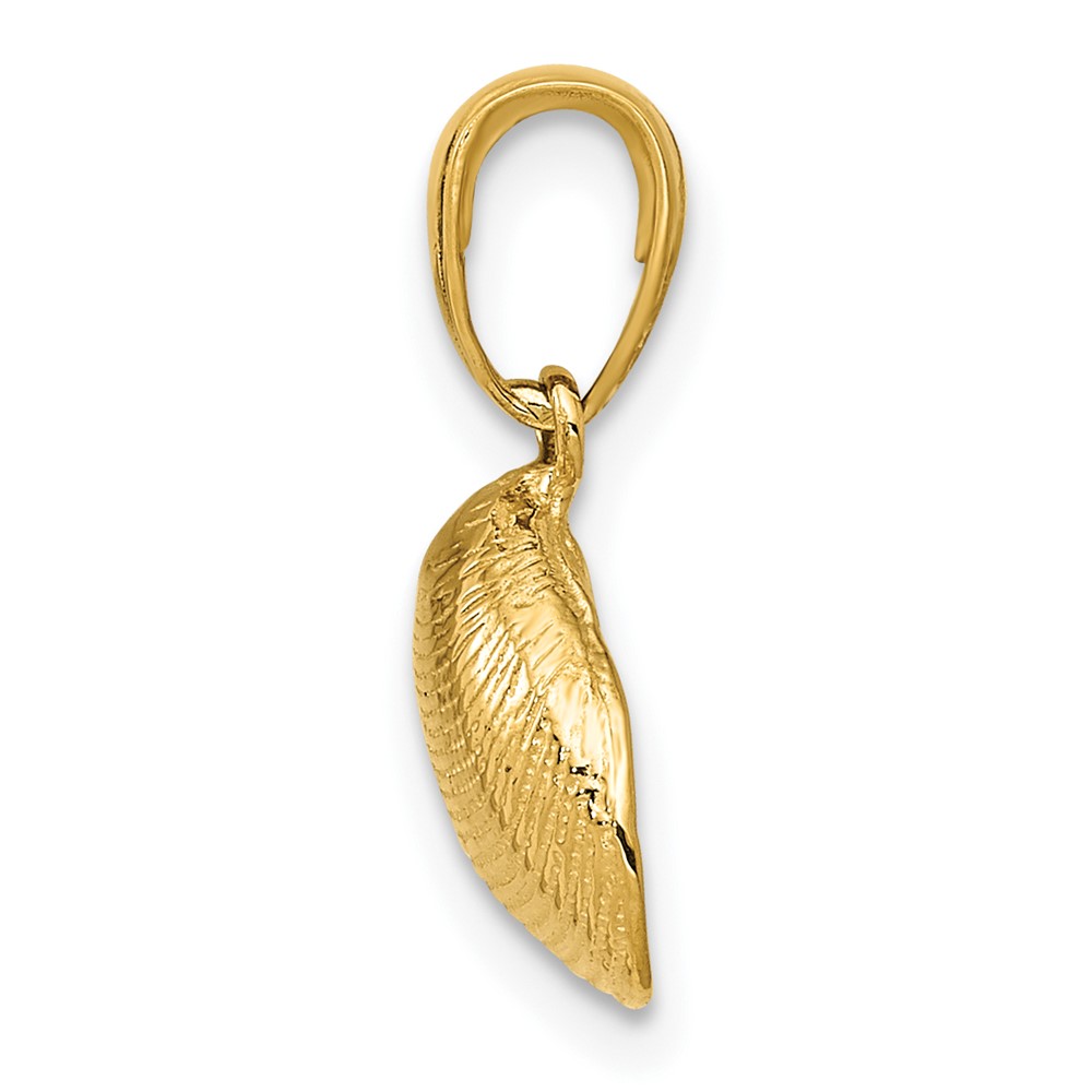 10K Small Clam Shell Pendant (10K2964)
