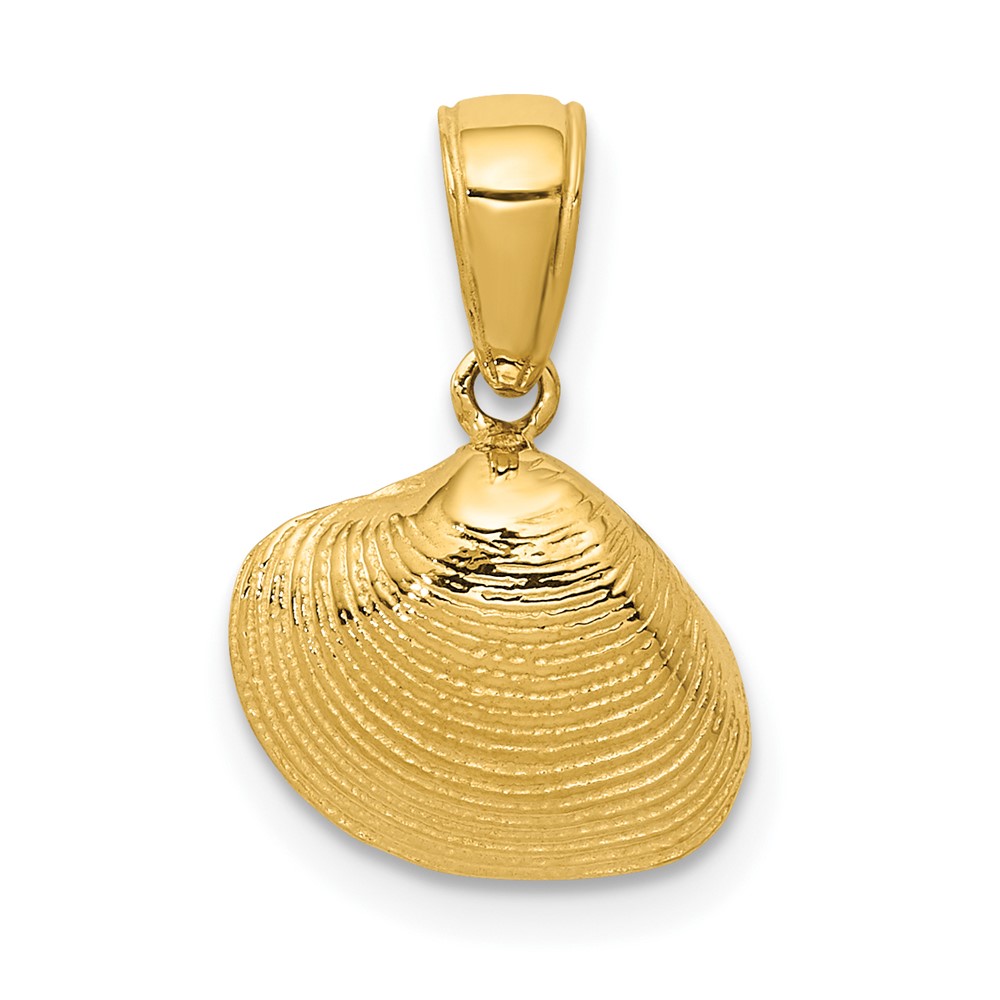 10K Small Clam Shell Pendant (10K2964)