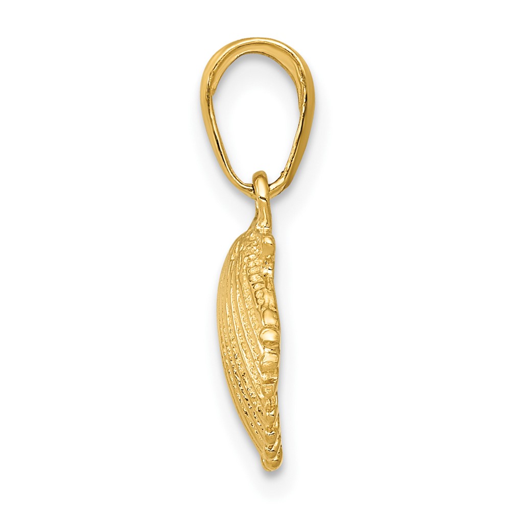 10k Scallop Shell Pendant (10K2967)