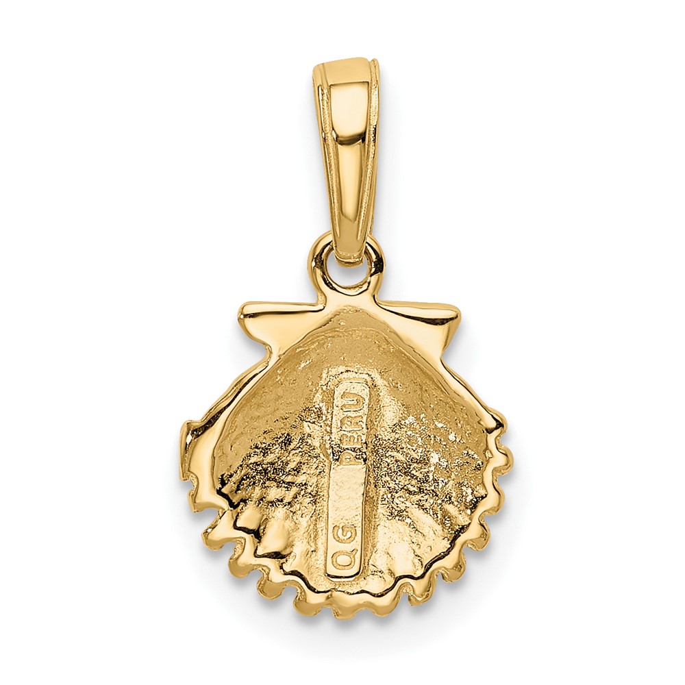10k Scallop Shell Pendant (10K2967)