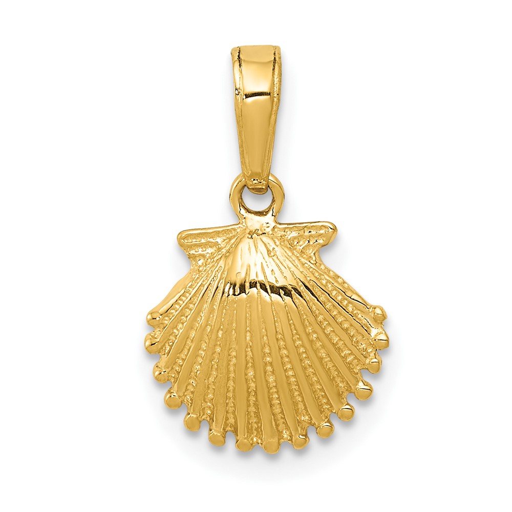 10k Scallop Shell Pendant (10K2967)