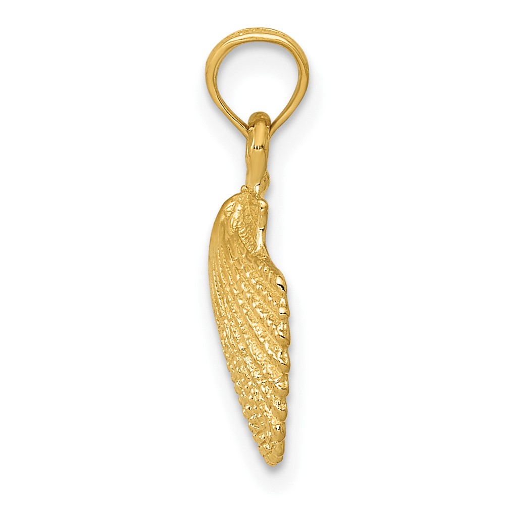 10k Scallop Shell Pendant (10K2968)