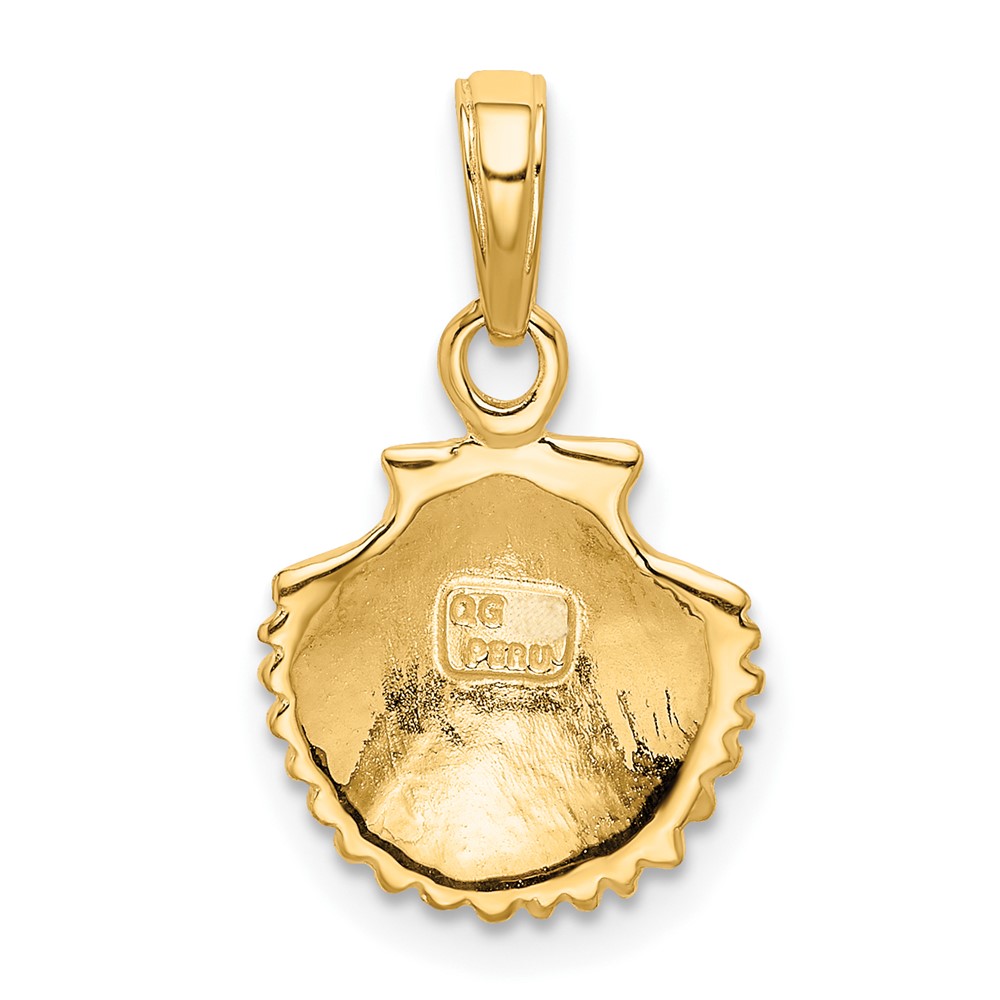 10k Scallop Shell Pendant (10K2968)
