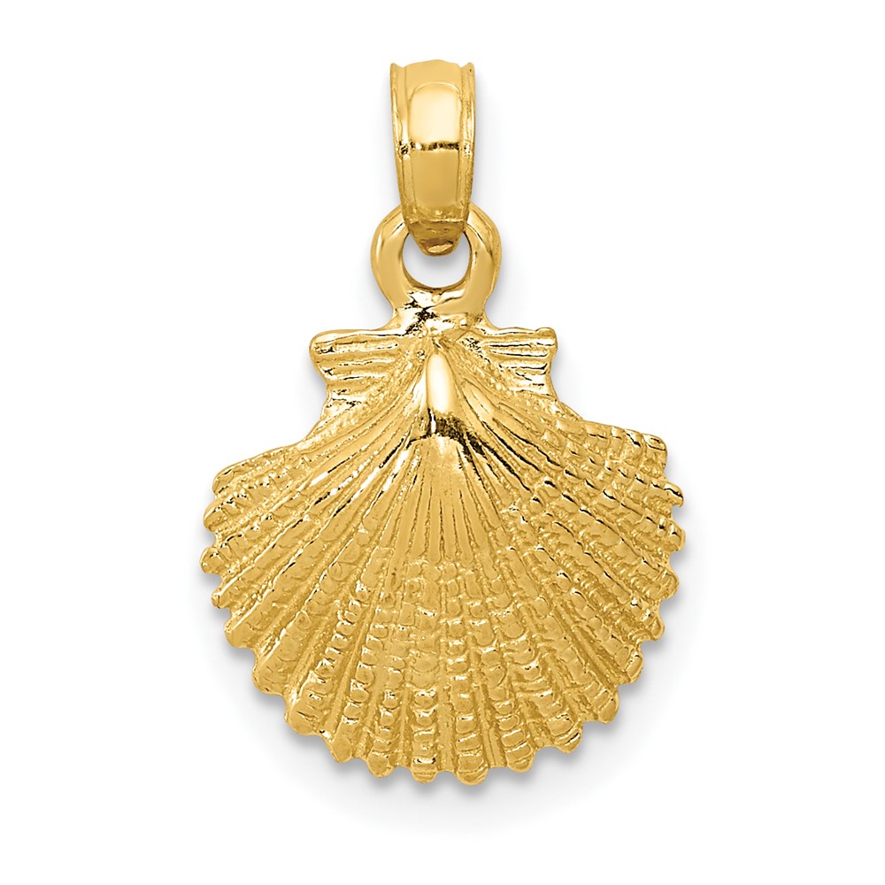 10k Scallop Shell Pendant (10K2968)
