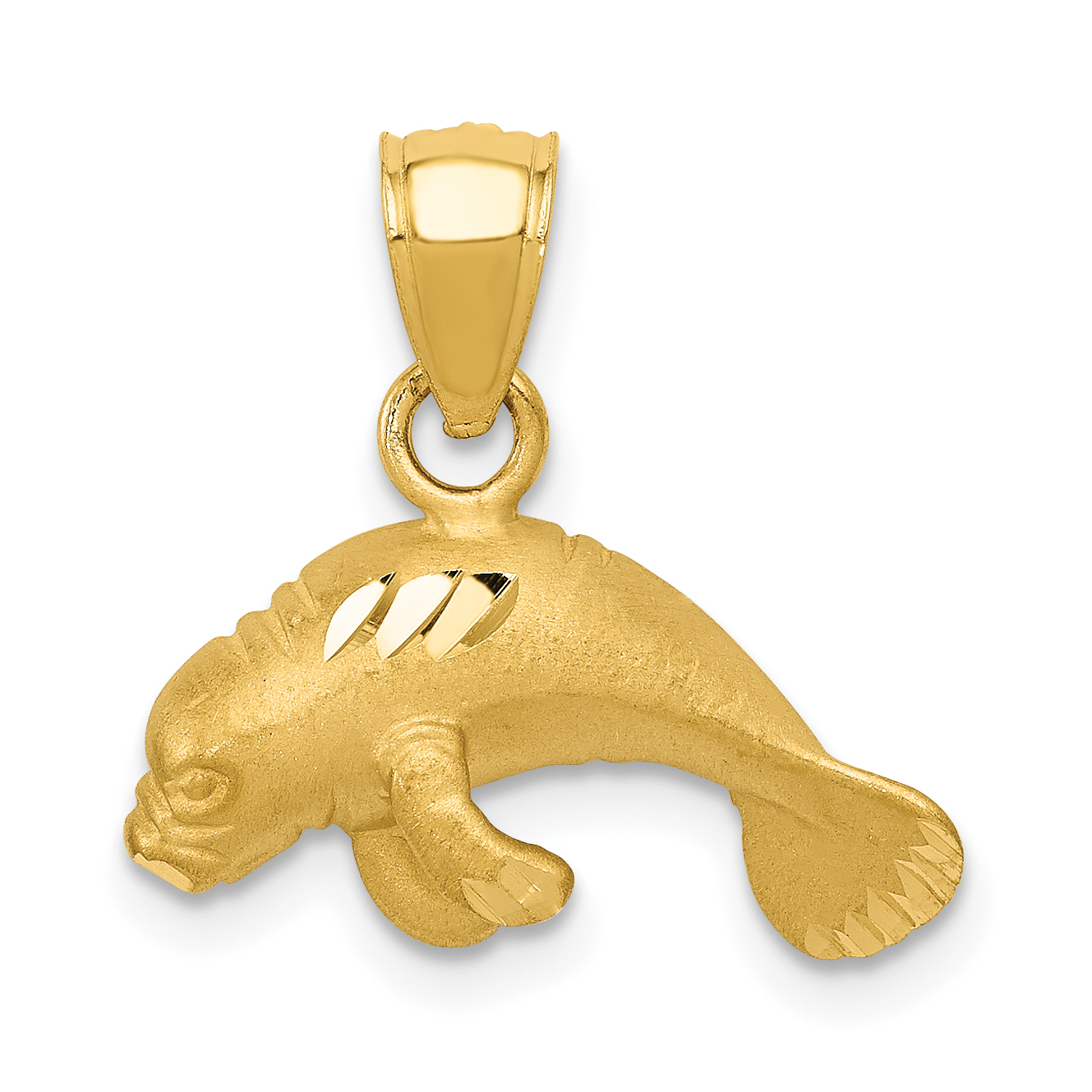 10K Manatee Pendant (10K2996)