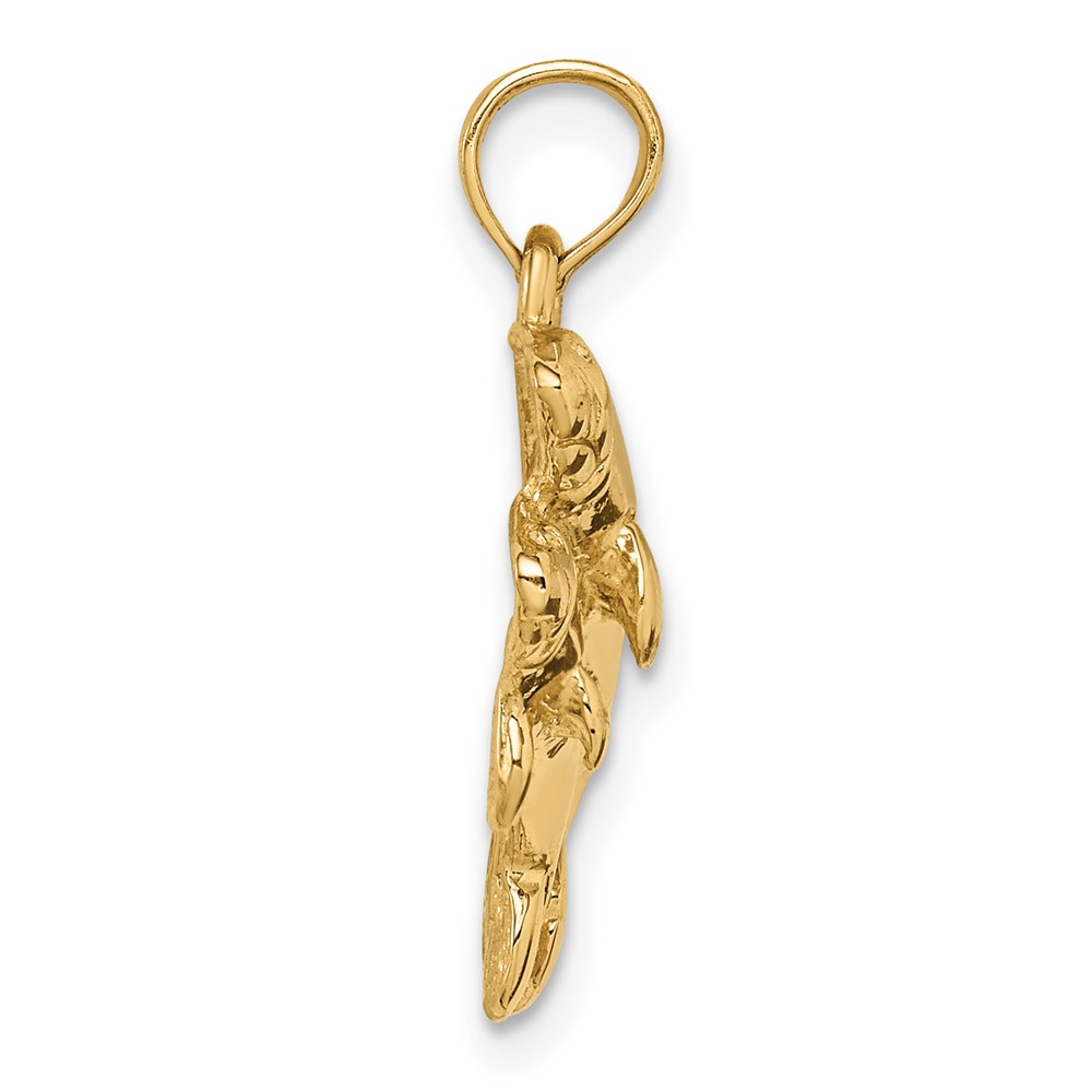 10K Double Manatee Pendant (10K2997)