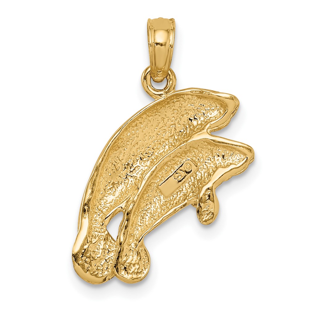 10K Double Manatee Pendant (10K2997)
