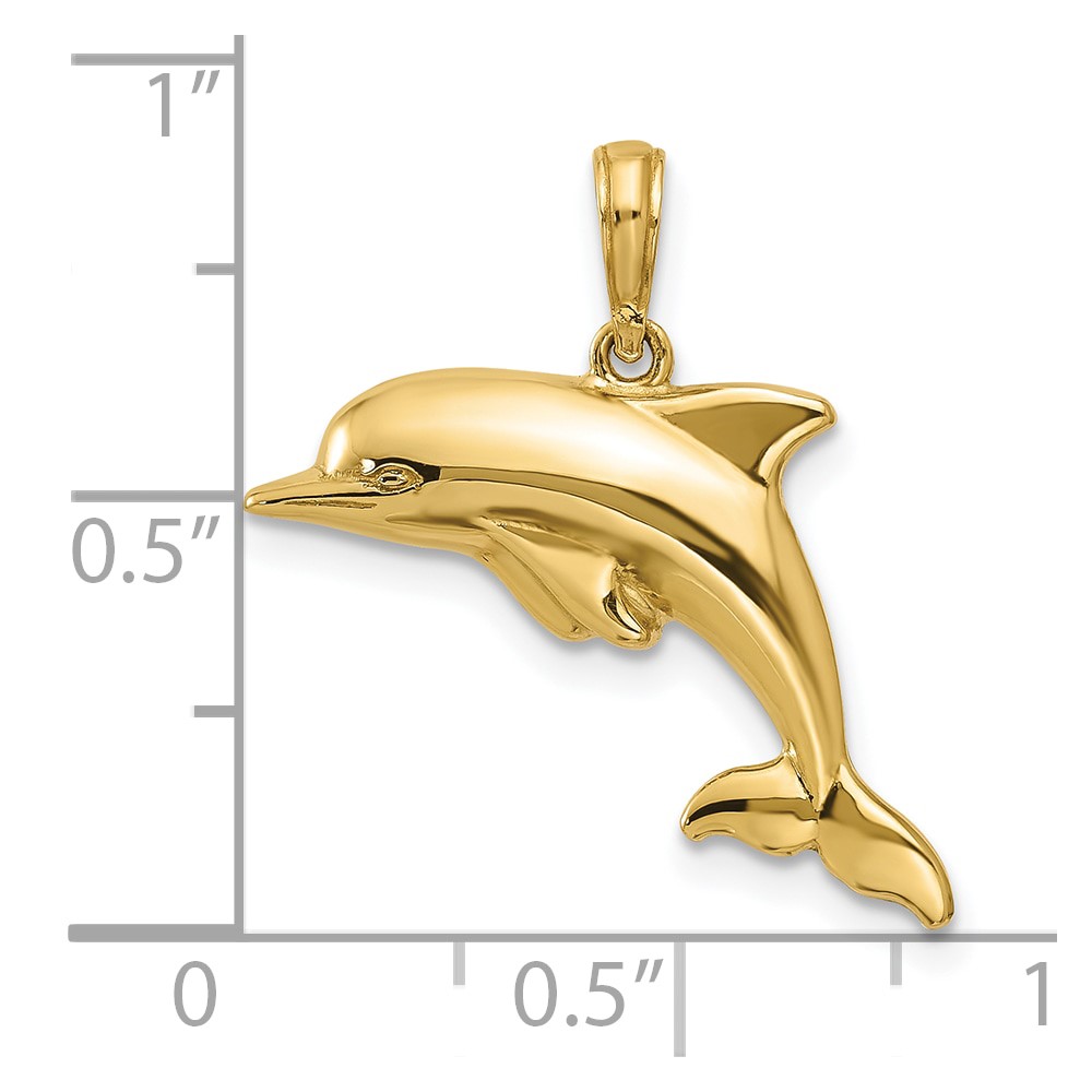 10k Dolphin Pendant (10K3012)