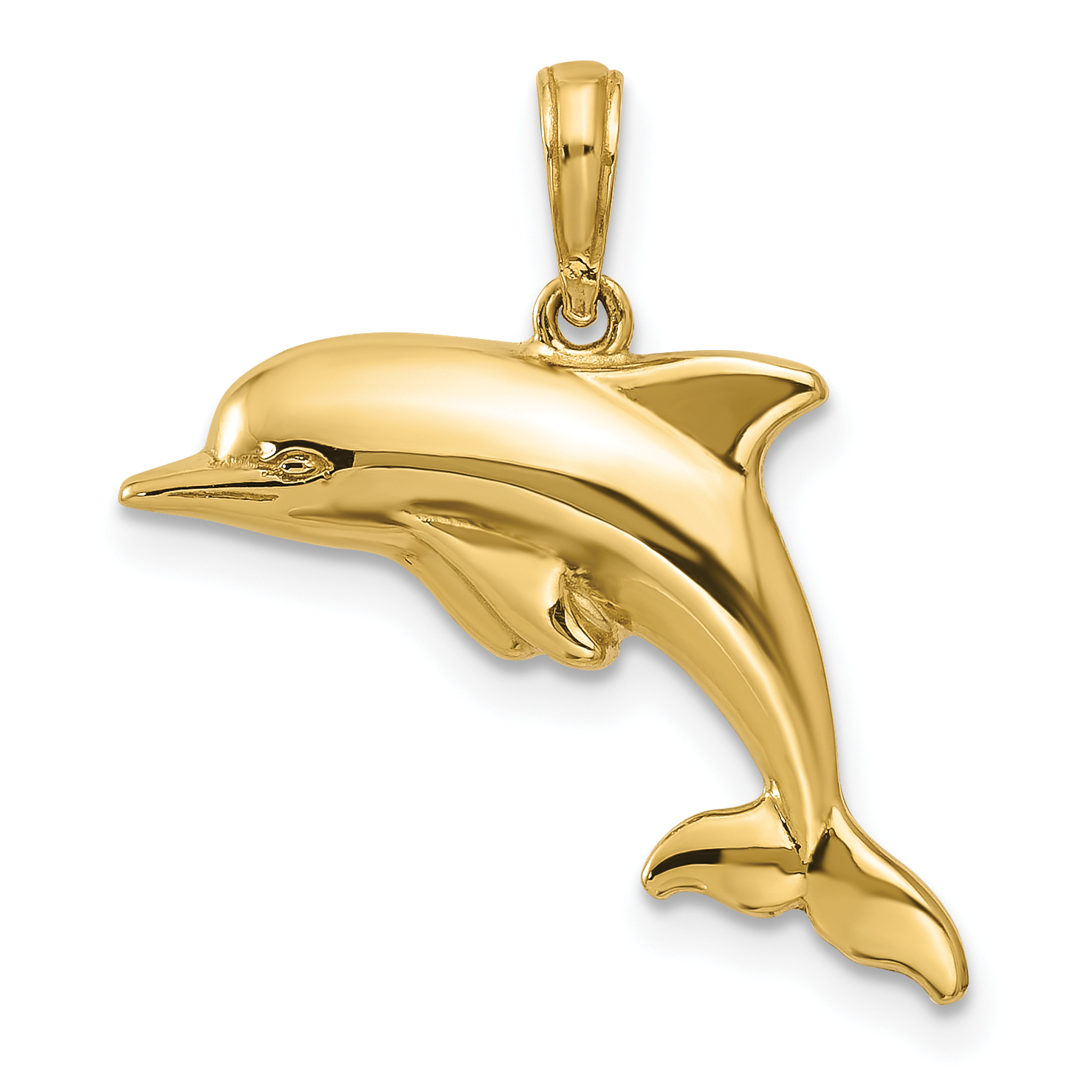 10k Dolphin Pendant (10K3012)