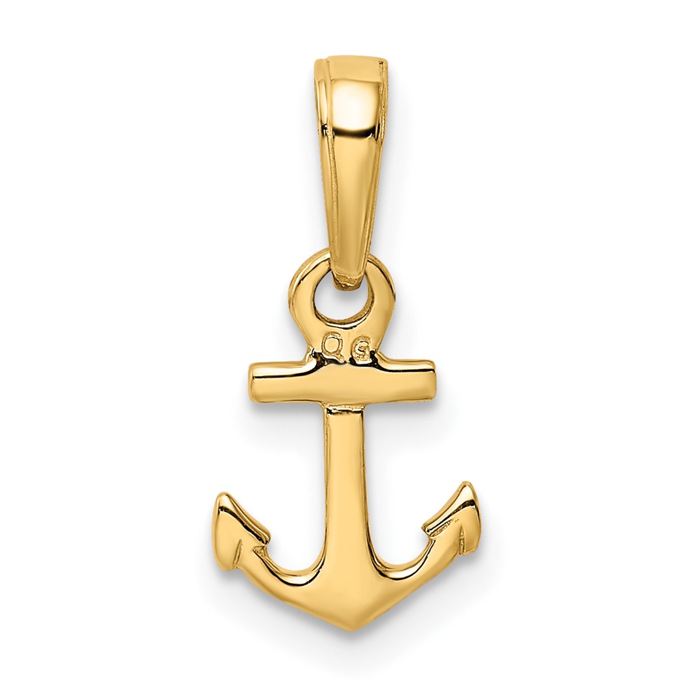10K Mini Anchor Pendant (10K3087)
