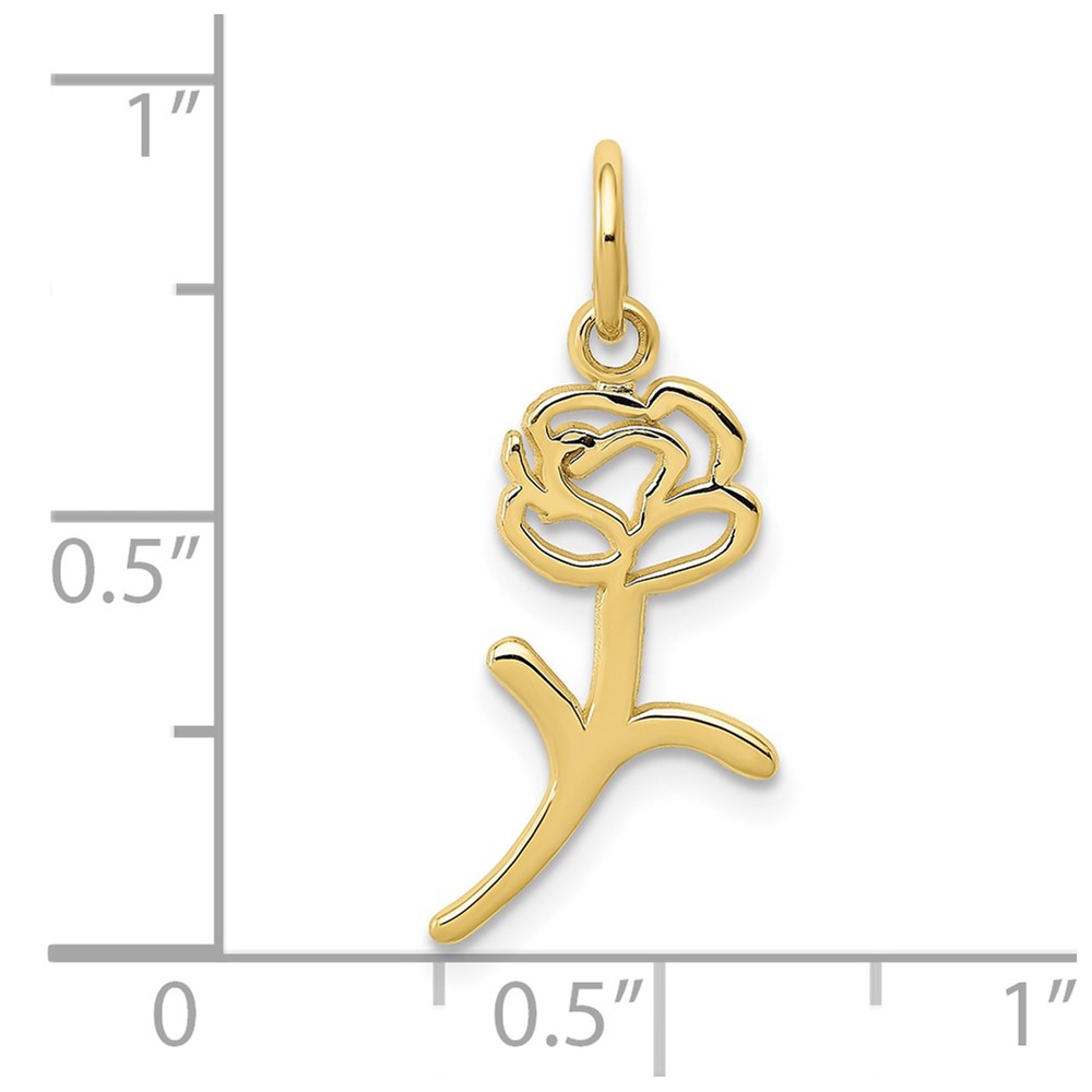 10k Rose Charm (10K3221)