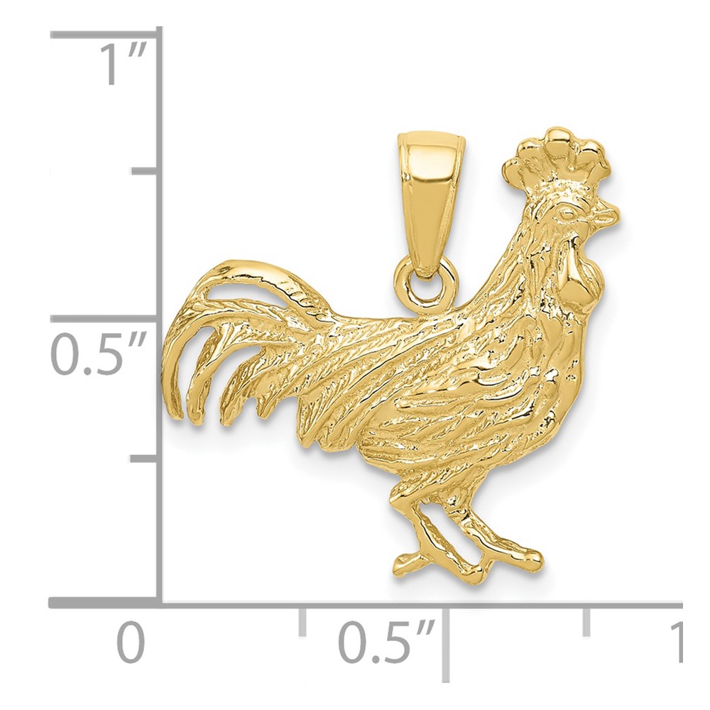 10k Rooster Pendant (10K3324)