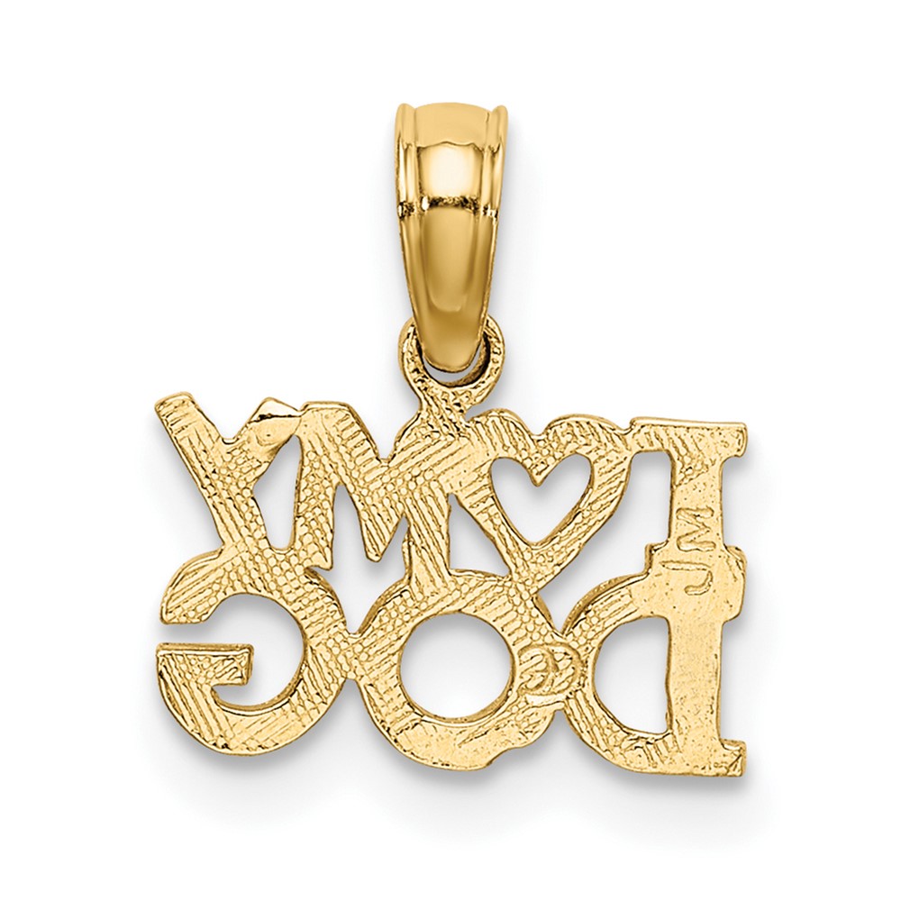 10k I HEART MY DOG Charm (10K3423)