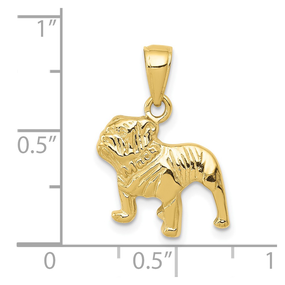 10k Bulldog Pendant (10K3426)