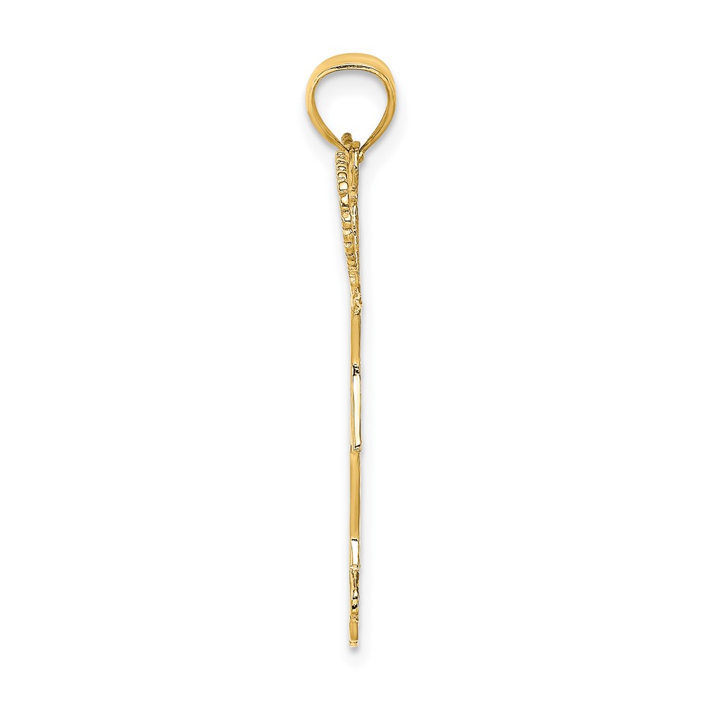 10k Cheerleader w/Pom-Poms Charm (10K3523)