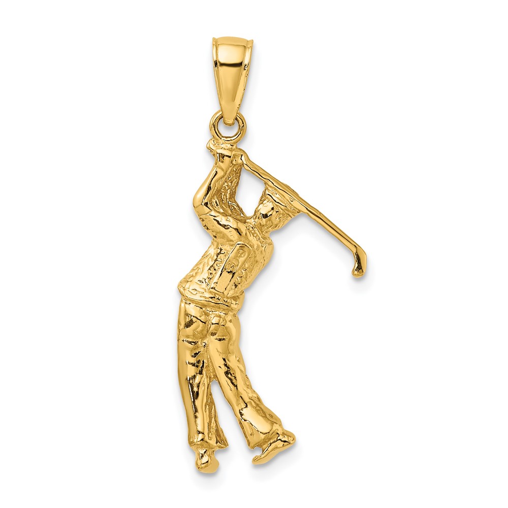 10k Golf Bag w/ Clubs Charm (10K3549)