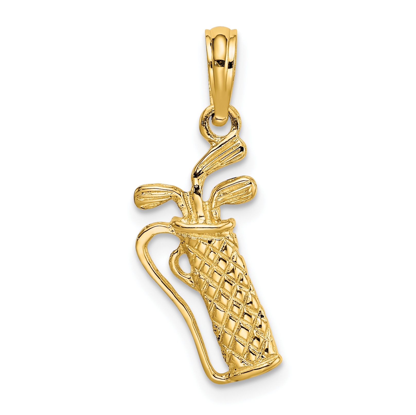 10k Golf Bag w/ Clubs Charm (10K3549)