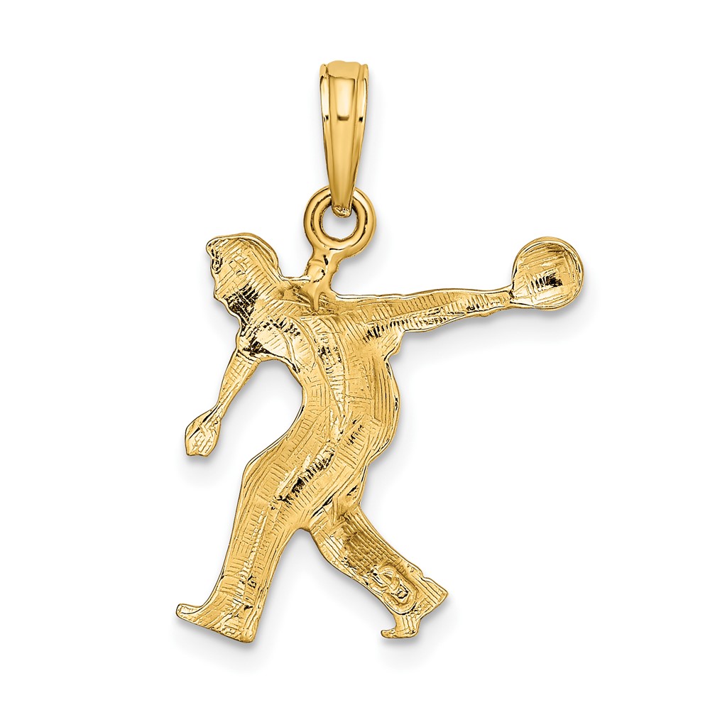 10k Male Bowling Charm (10K3556)