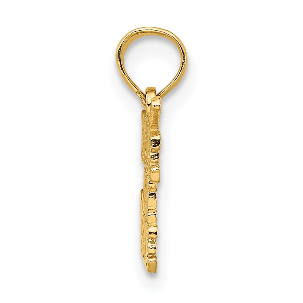 10K HOLE IN ONE with Golf Club Charm (10K3558)