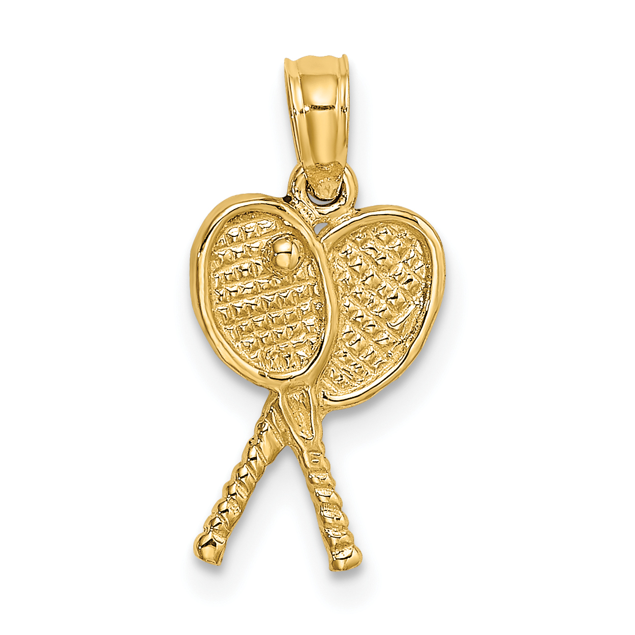 10K Tennis Racquets Pendant (10K3568)