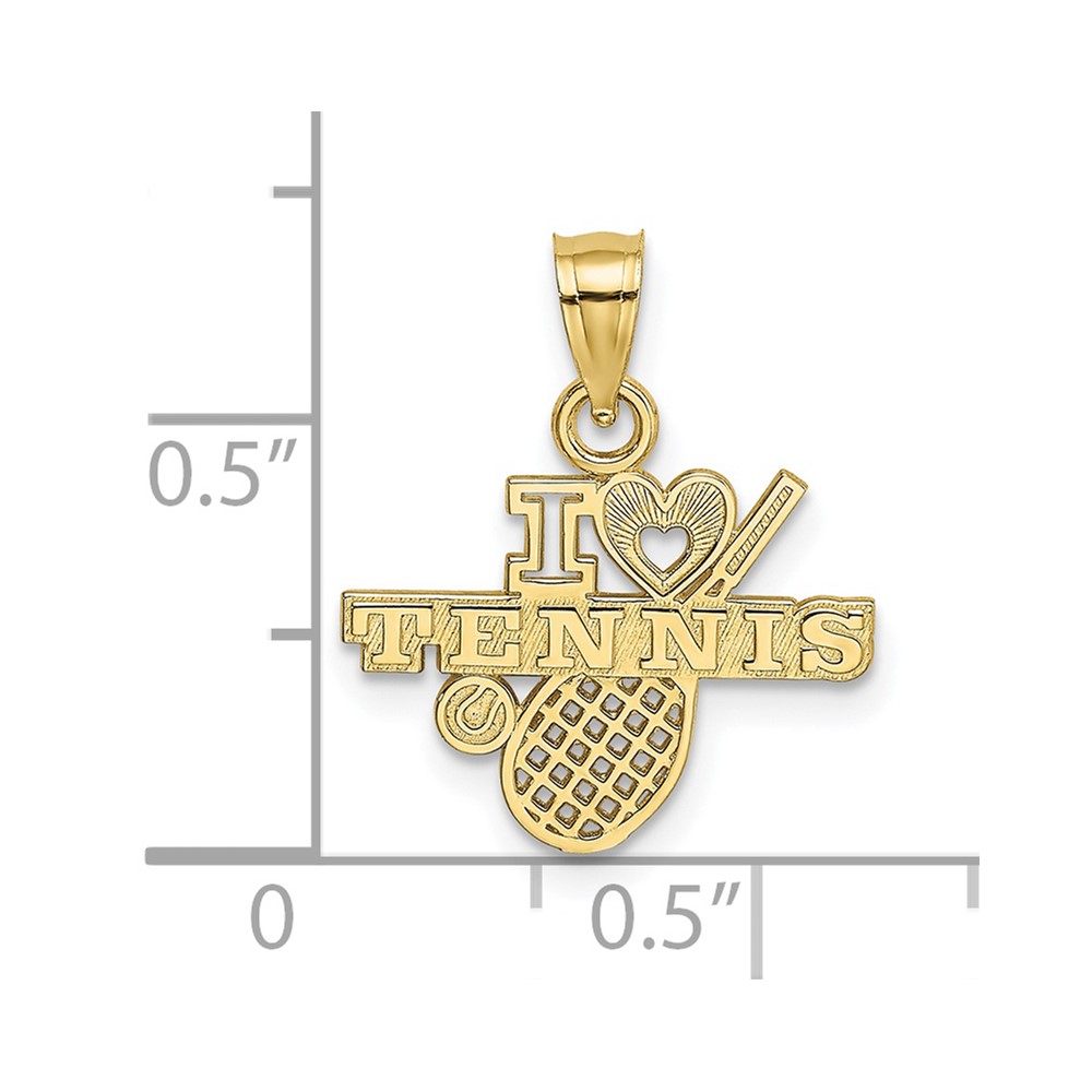 10K I HEART TENNIS Charm (10K3570)