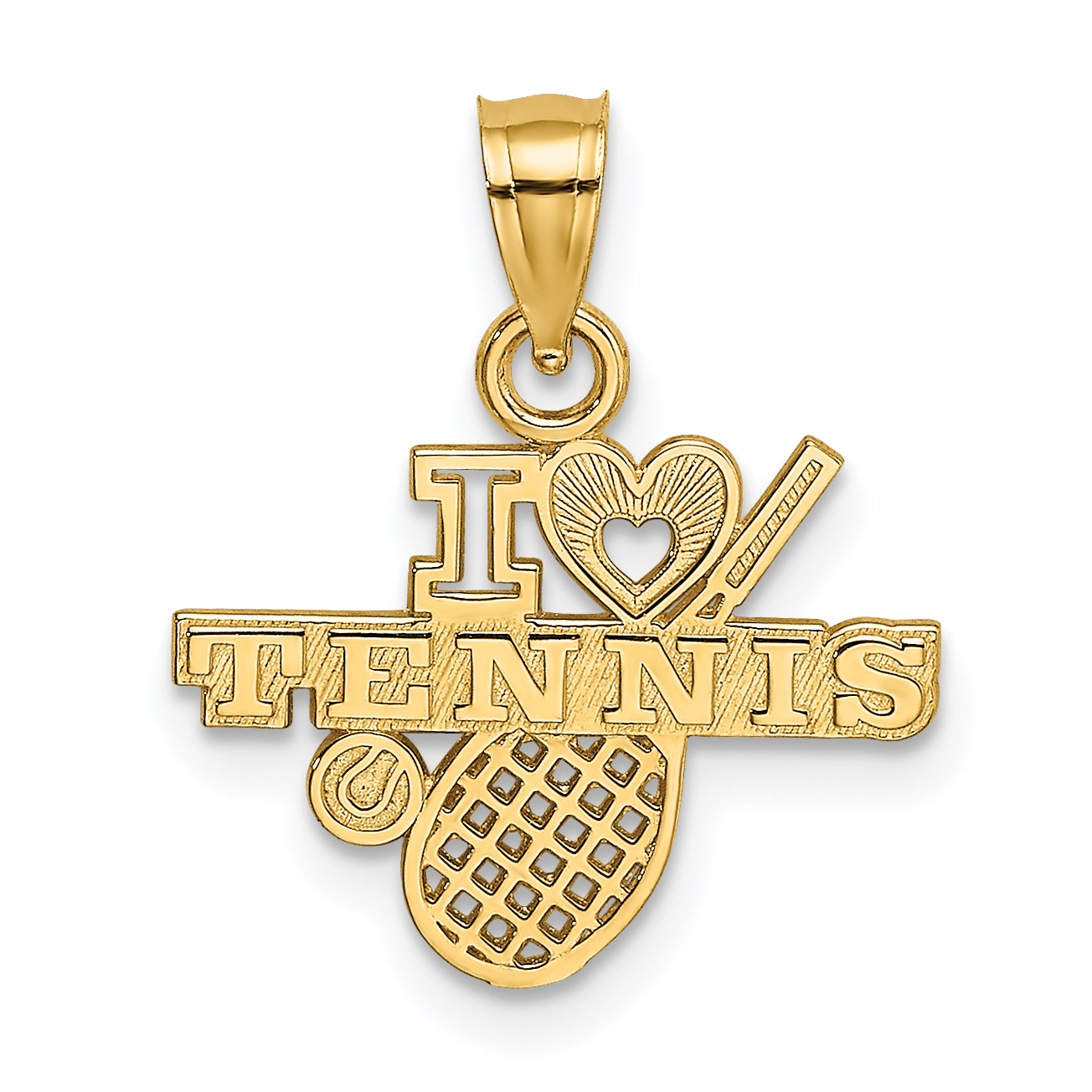 10K I HEART TENNIS Charm (10K3570)