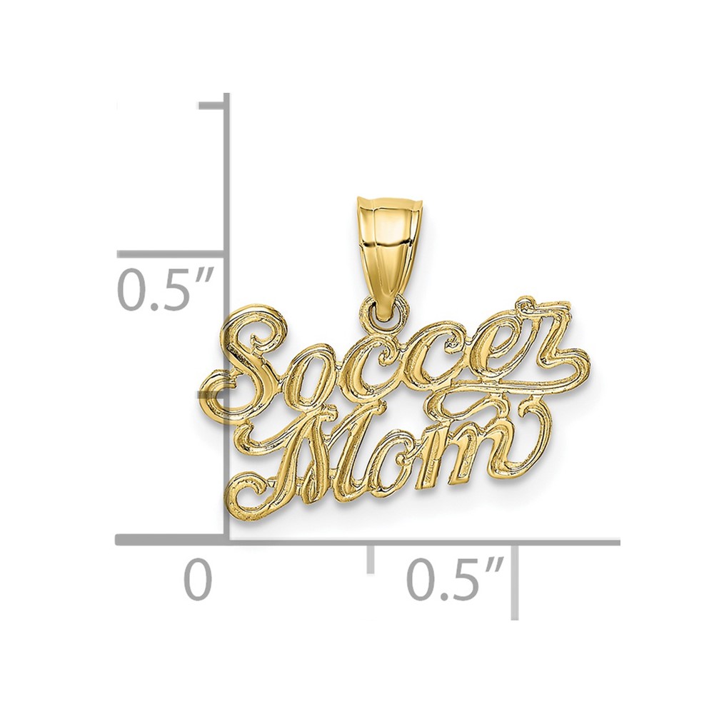 10K SOCCER MOM Charm (10K3582)