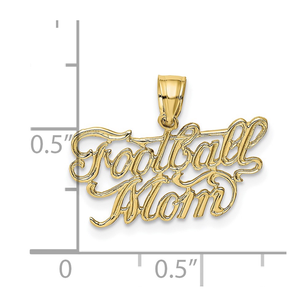 10K FOOTBALL MOM Charm (10K3597)