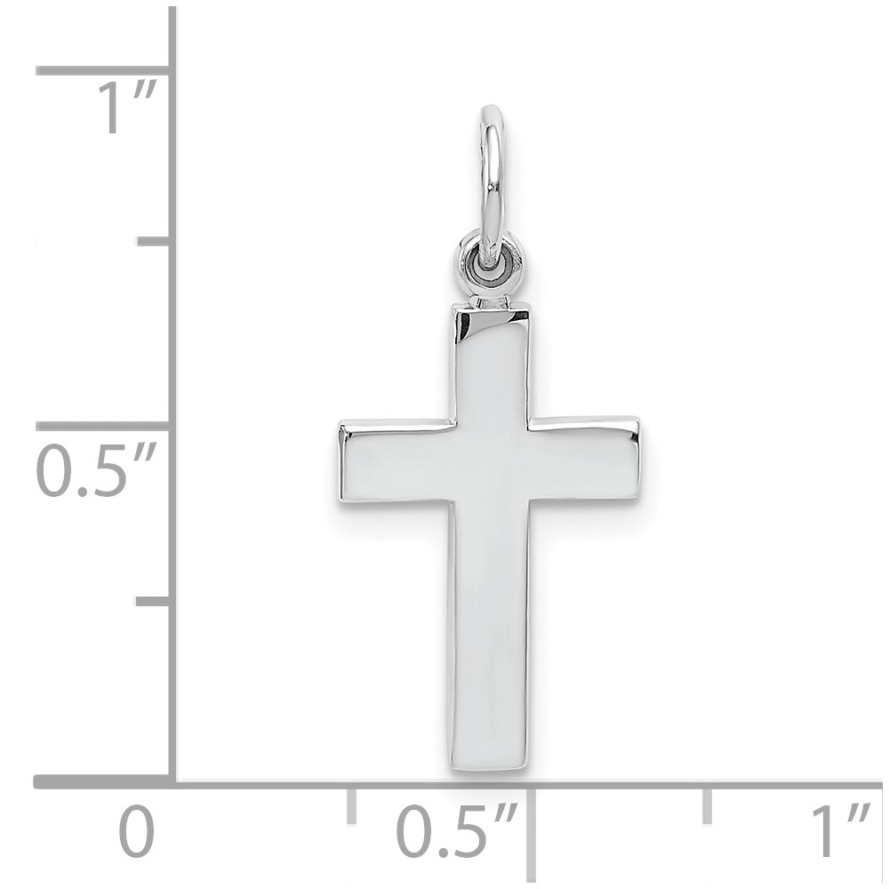10k White Gold Cross Pendant (10K360)