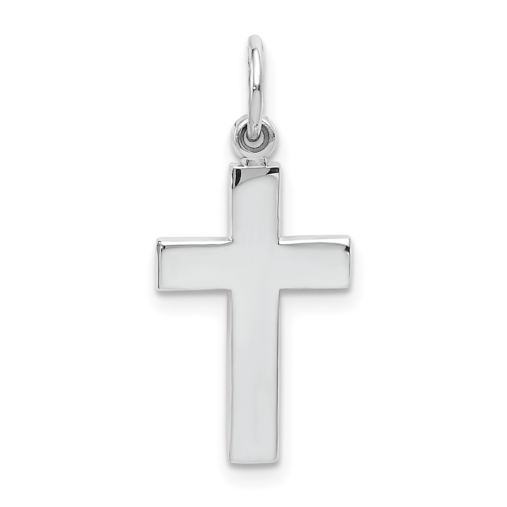 10k White Gold Cross Pendant (10K360)