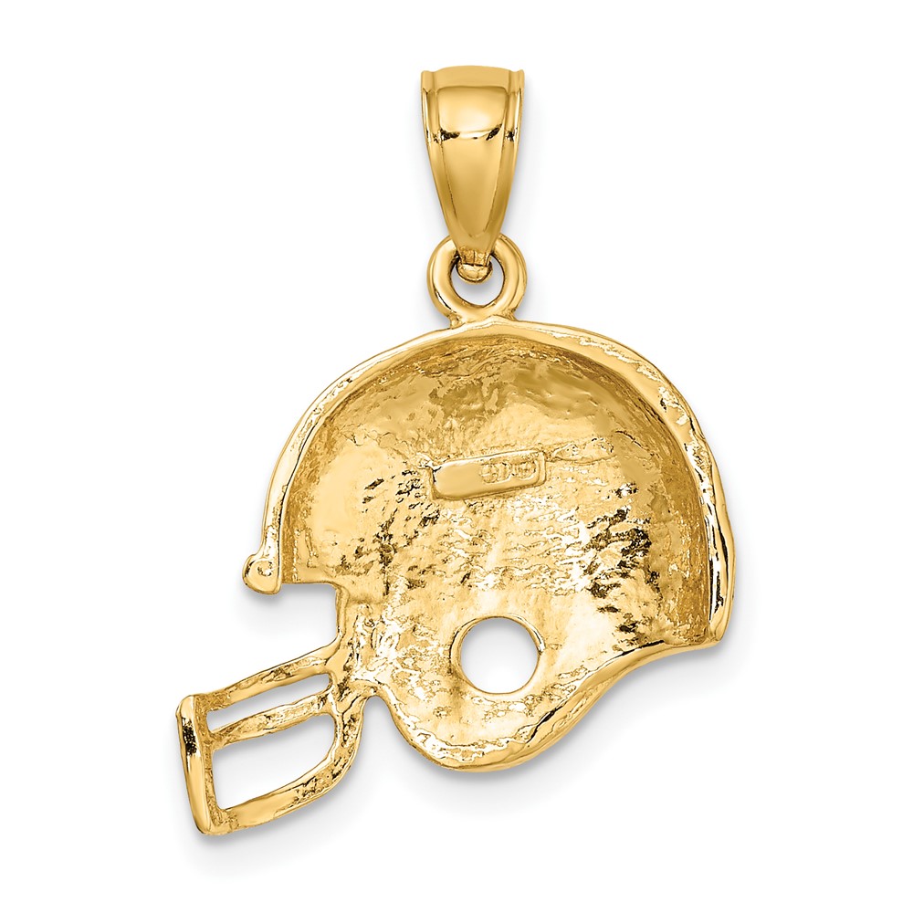 10K Football Helmet Pendant (10K3603)
