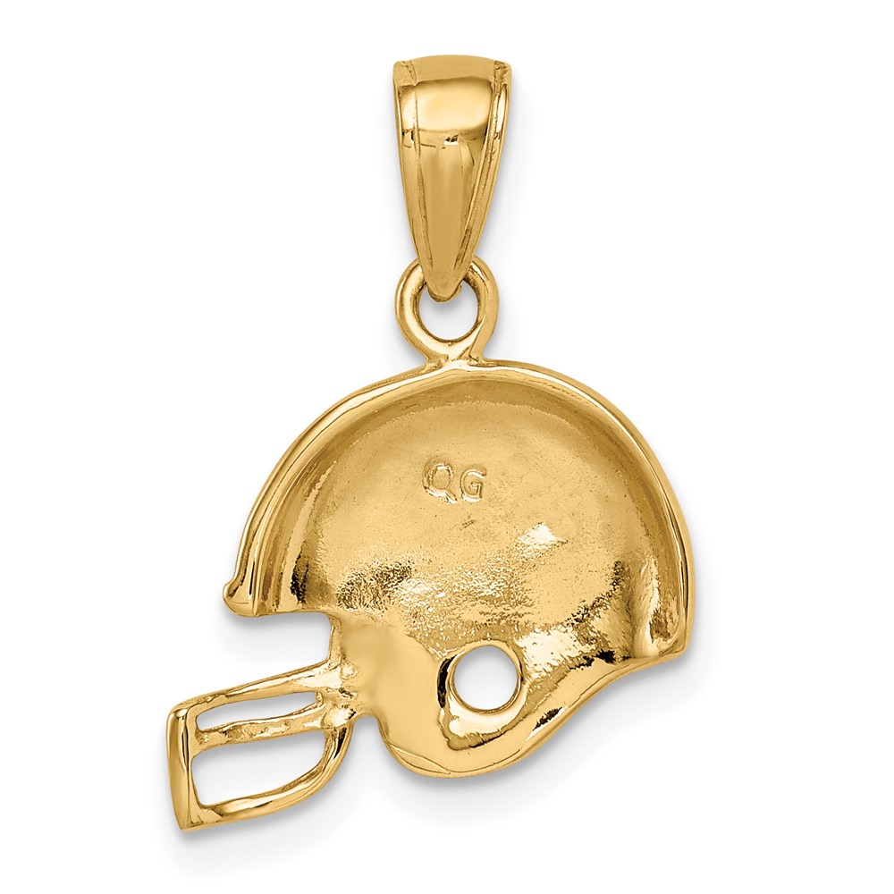 10k Football Helmet Pendant (10K3604)