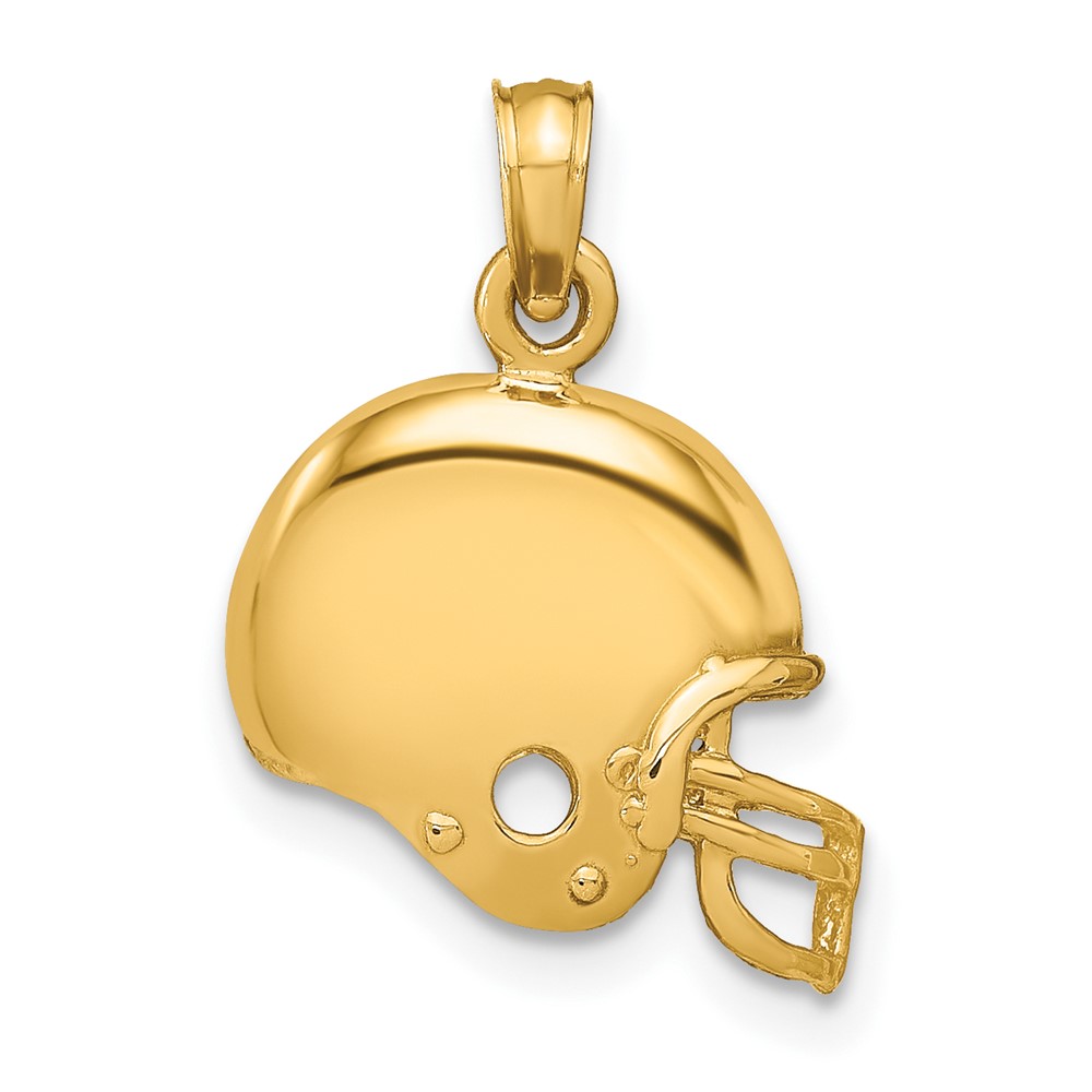 10k Football Helmet Pendant (10K3604)