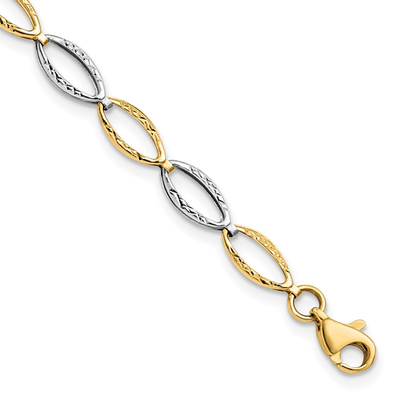 10K Two-tone D/C Bracelet