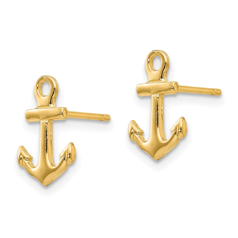 10K Anchor Post Earrings (10K4502)