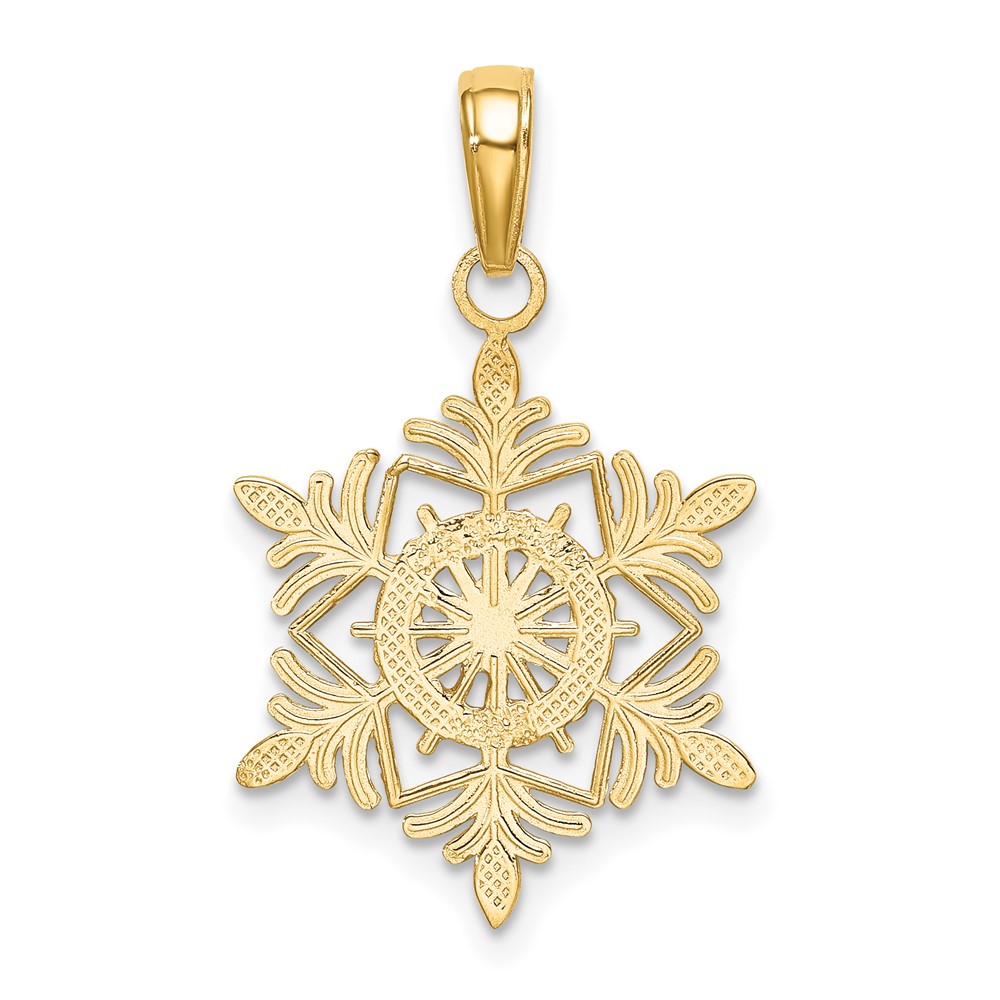 10k Snowflake Pendant (10K4744)
