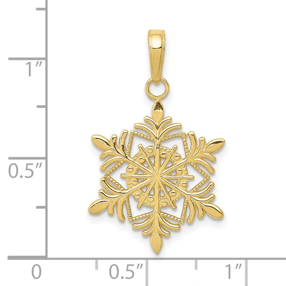 10k Snowflake Pendant (10K4744)
