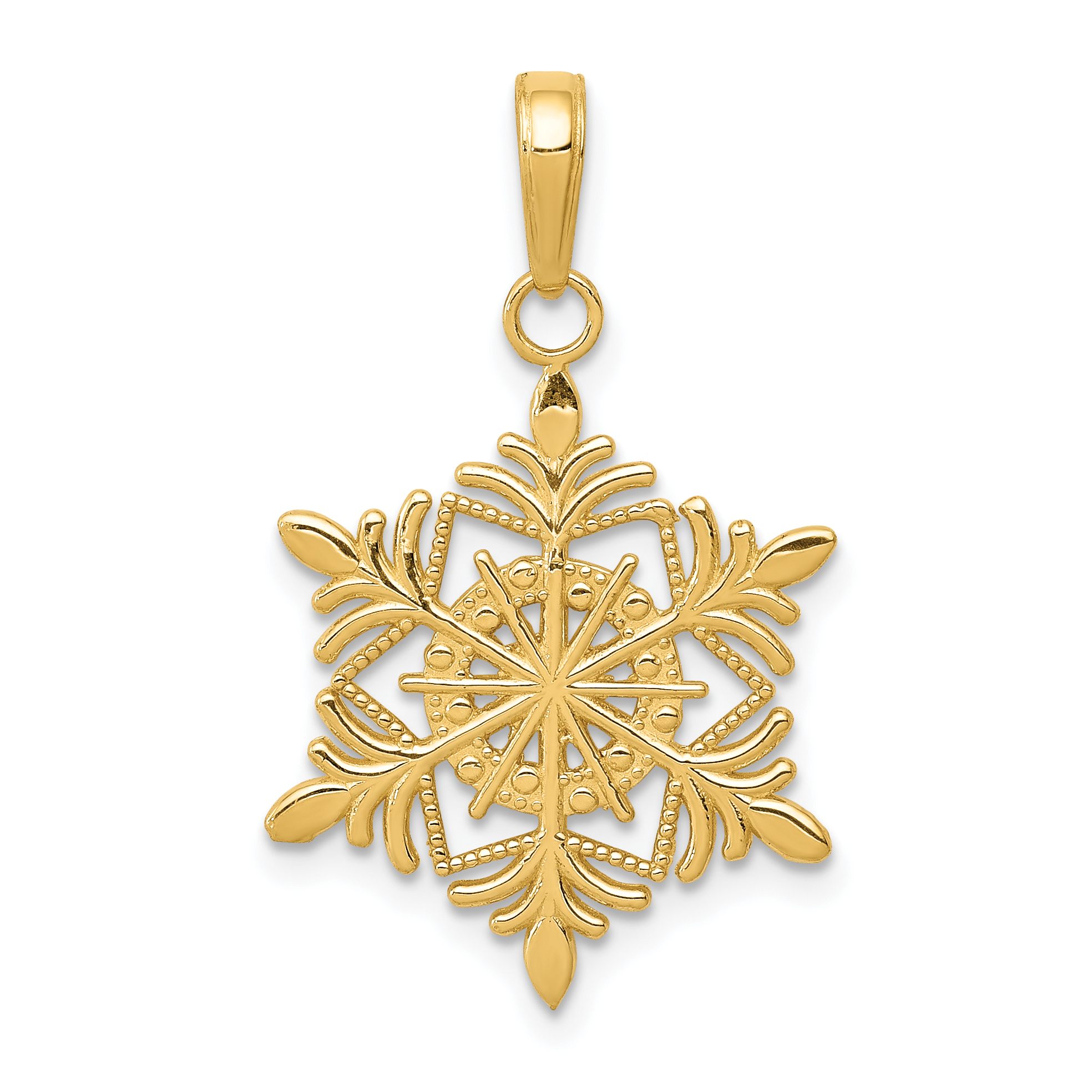 10k Snowflake Pendant (10K4744)