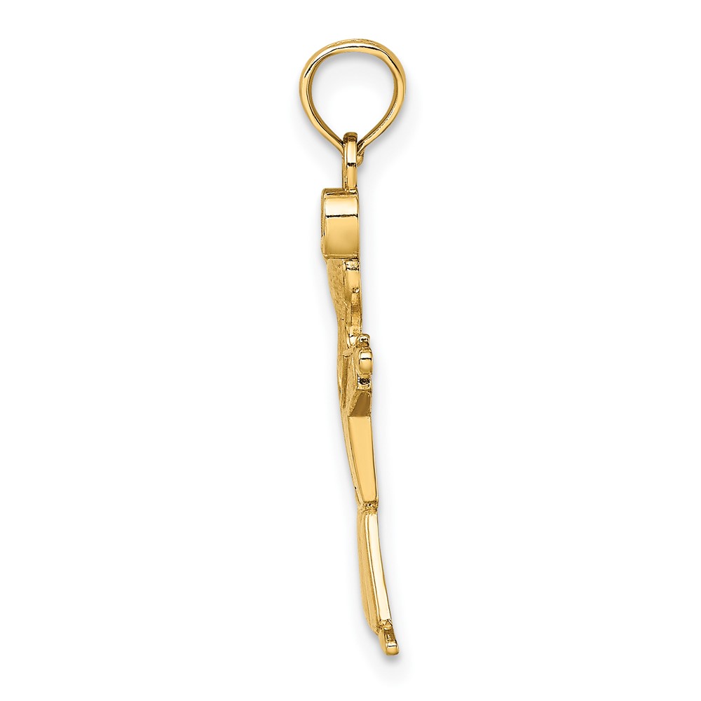 10k Polished Full Body Boy Charm (10K4759)