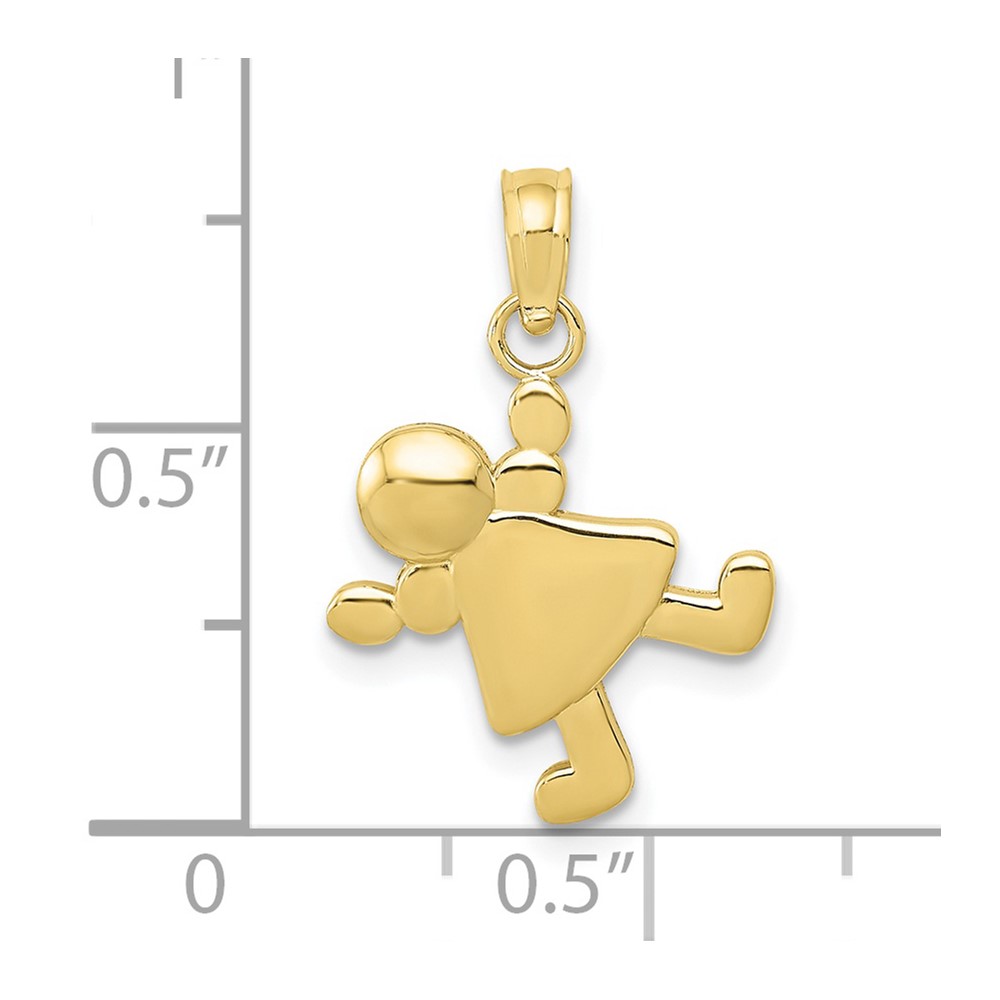 10k Little Girl Charm (10K4760)