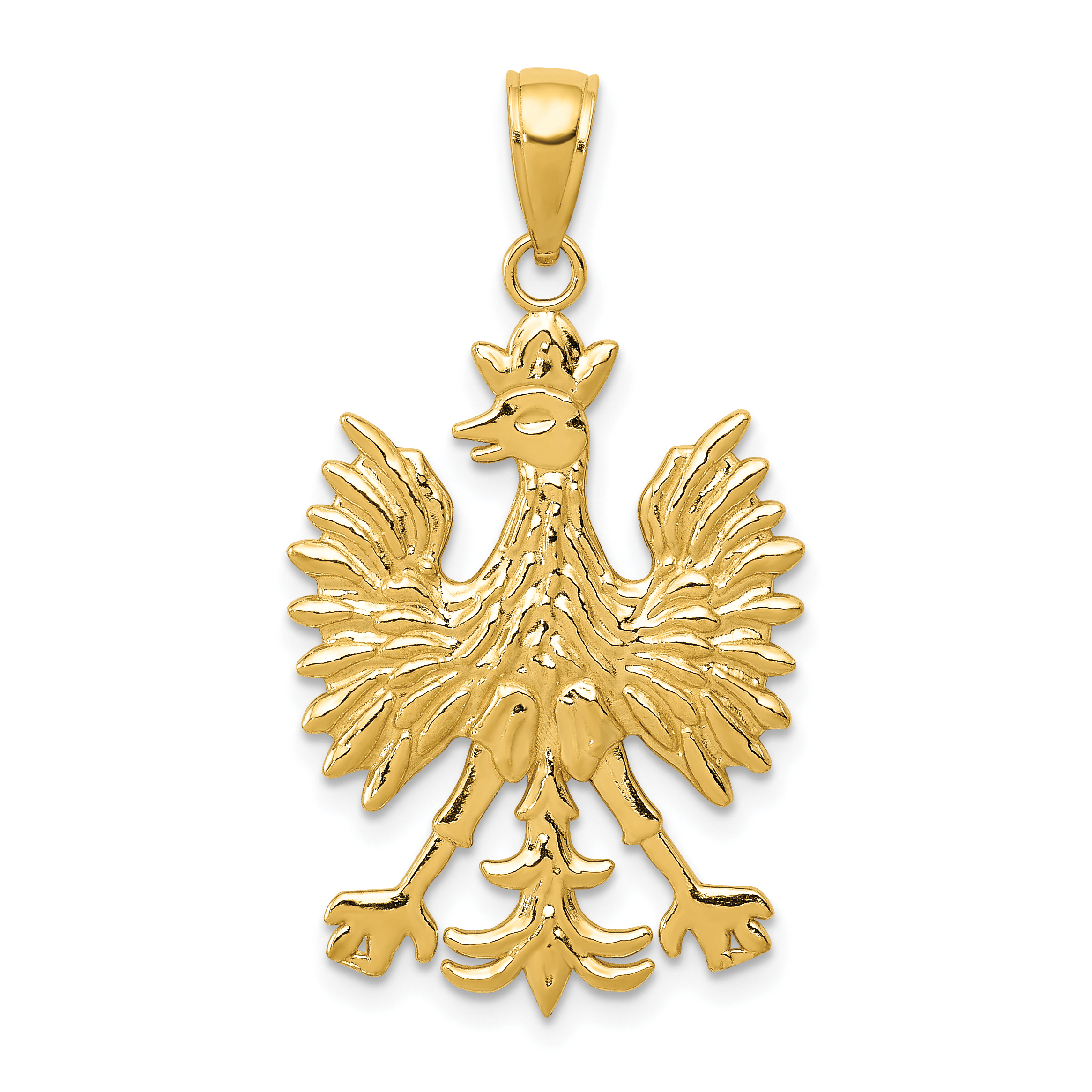 10K Phoenix Mythological Bird Charm (10K4925)