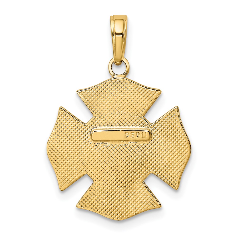 10k Fire Dept. Maltese Cross Pendant (10K4927)